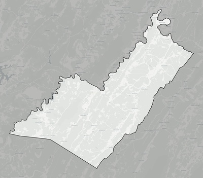 Mineral County WV county basemap context
