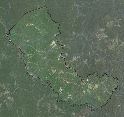 Mingo County WV USGS imagery and topo map