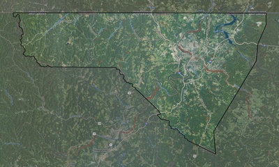 Monongalia County WV USGS imagery and topo map