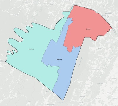 Morgan County WV townships and subdivisions map