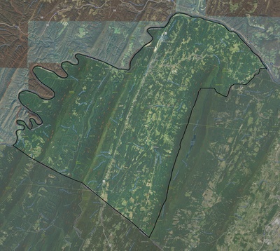 Morgan County WV USGS imagery and topo map