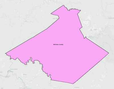 Nicholas County WV school district boundaries map