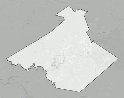 Nicholas County WV county basemap context