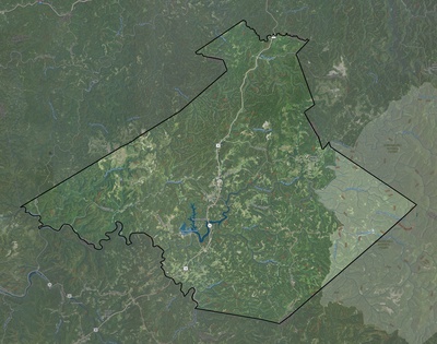 Nicholas County WV USGS imagery and topo map