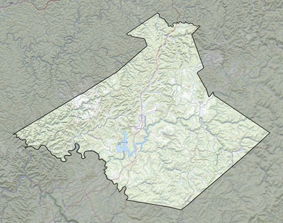 Nicholas County WV USGS topo map
