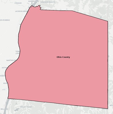 Ohio County WV school district boundaries map