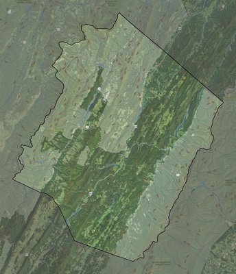 Pendleton County WV USGS imagery and topo map