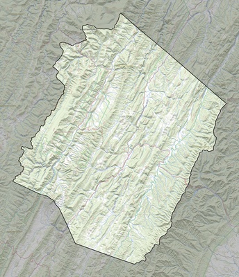 Pendleton County WV USGS topo map