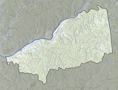Pleasants County WV USGS topo map
