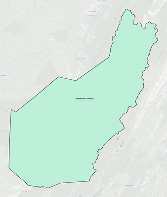 Pocahontas County WV school district boundaries map