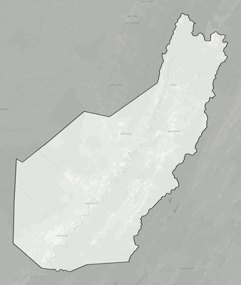 Pocahontas County WV county basemap context