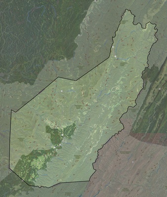 Pocahontas County WV USGS imagery and topo map