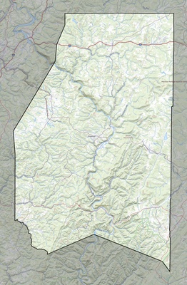 Preston County WV USGS topo map