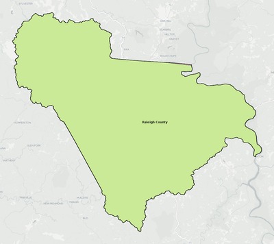 Raleigh County WV school district boundaries map