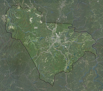 Raleigh County WV USGS imagery and topo map