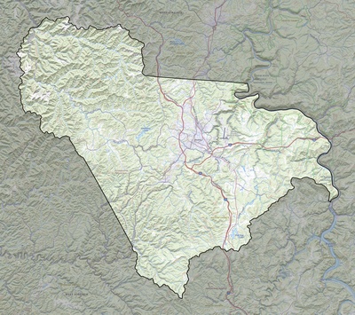 Raleigh County WV USGS topo map