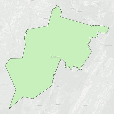 Randolph County WV school district boundaries map