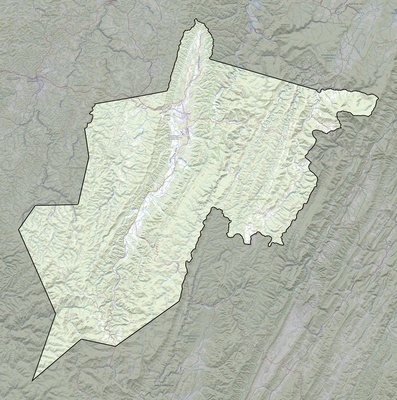 Randolph County WV USGS topo map