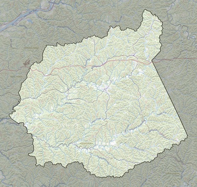 Ritchie County WV USGS topo map
