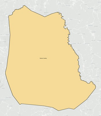 Roane County WV school district boundaries map