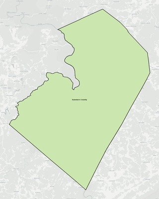 Summers County WV school district boundaries map