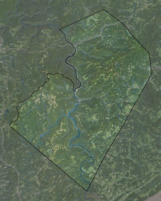 Summers County WV USGS imagery and topo map