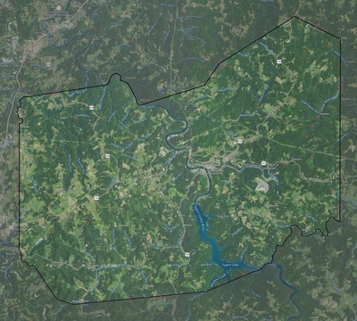 Taylor County WV USGS imagery and topo map