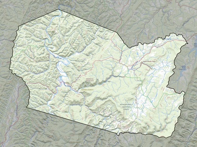 Tucker County WV USGS topo map