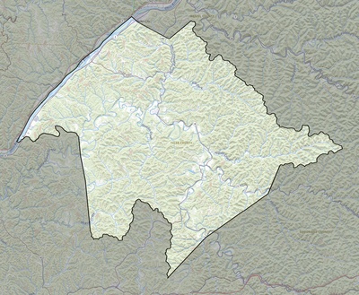Tyler County WV USGS topo map