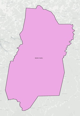 Upshur County WV school district boundaries map