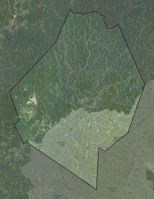 Webster County WV USGS imagery and topo map
