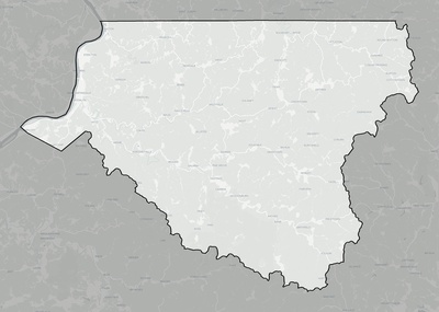 Wetzel County WV county basemap context
