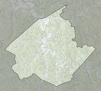 Wirt County WV USGS topo map