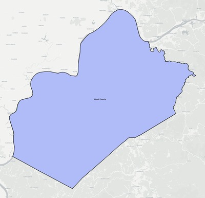 Wood County WV school district boundaries map