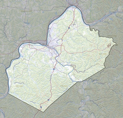 Wood County WV USGS topo map
