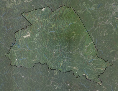 Wyoming County WV USGS imagery and topo map