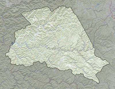 Wyoming County WV USGS topo map