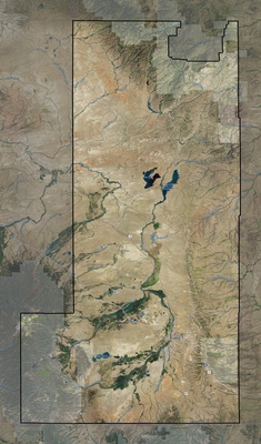 Albany County WY USGS imagery and topo map