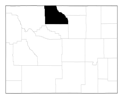 Big Horn County in Wyoming