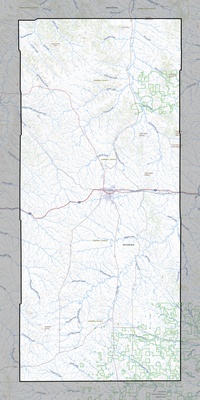 Campbell County WY USGS topo map