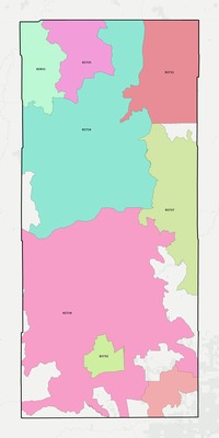 Campbell County WY ZIP code boundaries map