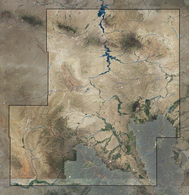 Carbon County WY USGS imagery and topo map
