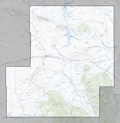 Carbon County WY USGS topo map