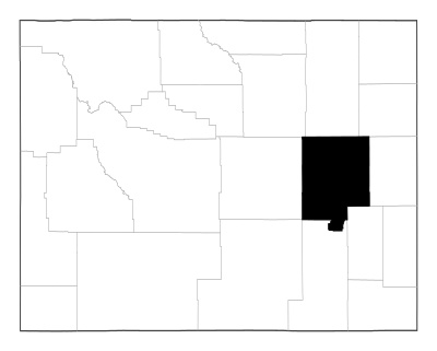 Converse County in Wyoming