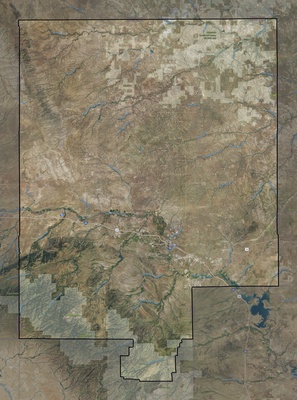 Converse County WY USGS imagery and topo map