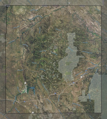 Crook County WY USGS imagery and topo map