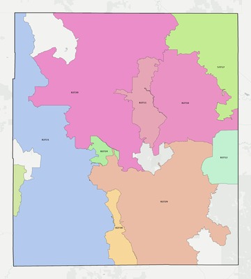 Crook County WY ZIP code boundaries map