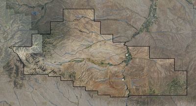 Hot Springs County WY USGS imagery and topo map