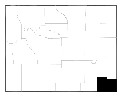 Laramie County in Wyoming
