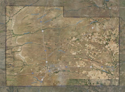 Laramie County WY USGS imagery and topo map